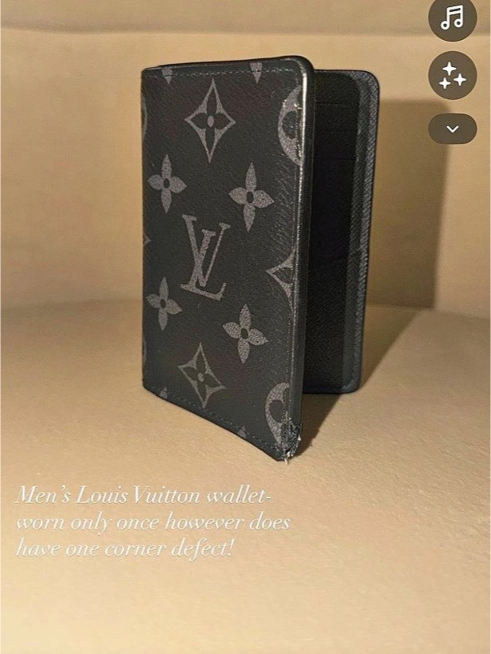 Louis Vuitton Multiple Wallet Monogram Eclipse Black